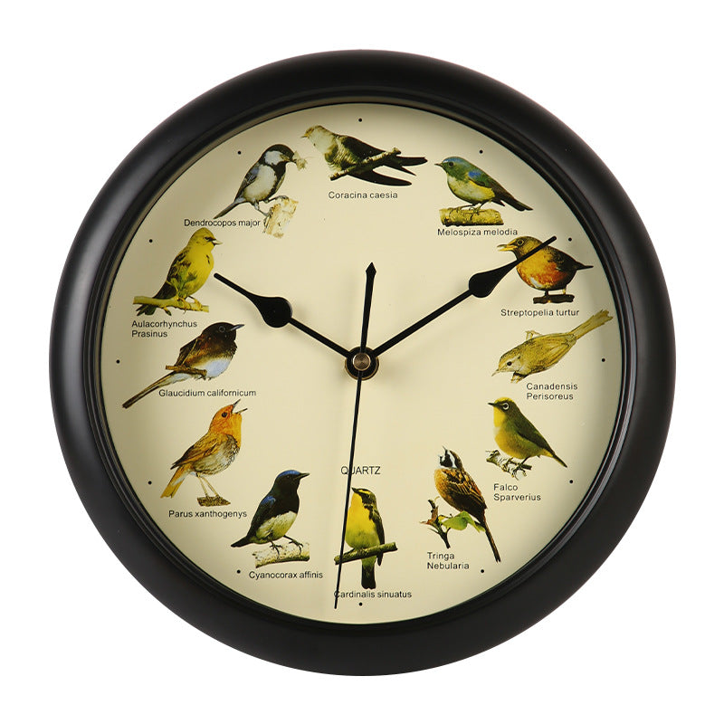 Wall clock with colorful bird design Stornfield