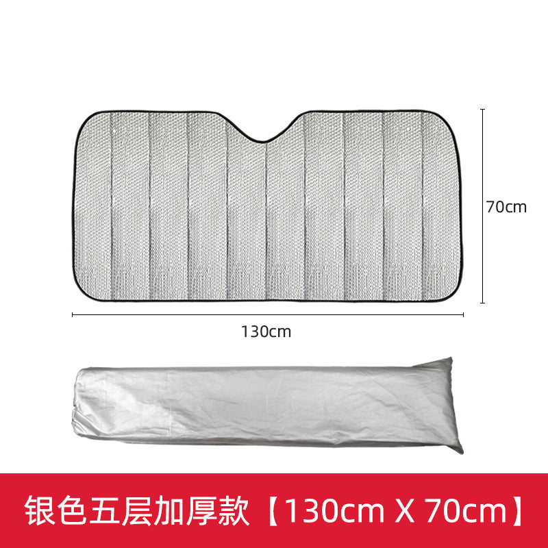 Unisex nan foldable car sunshade with reflective thermal insulation Stornfield