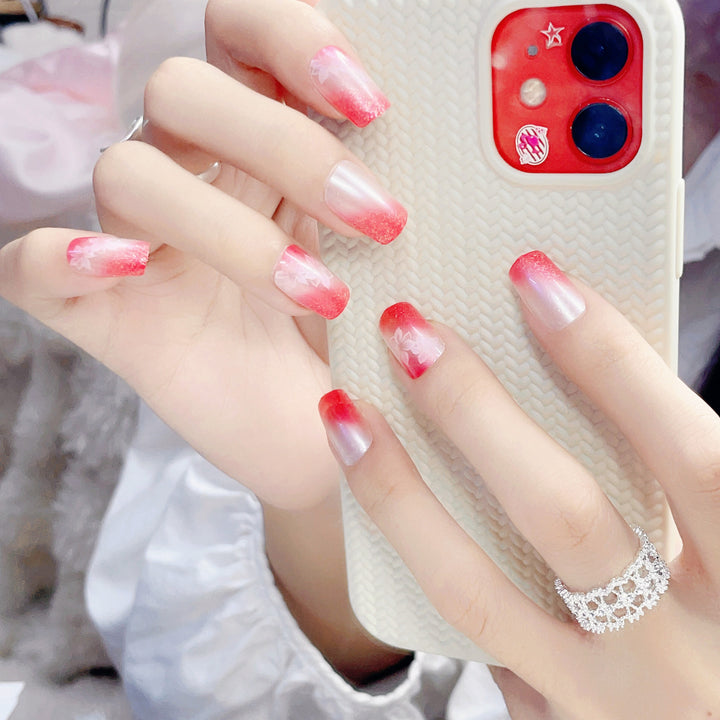 Ombre Glittery Press-On Nail Set