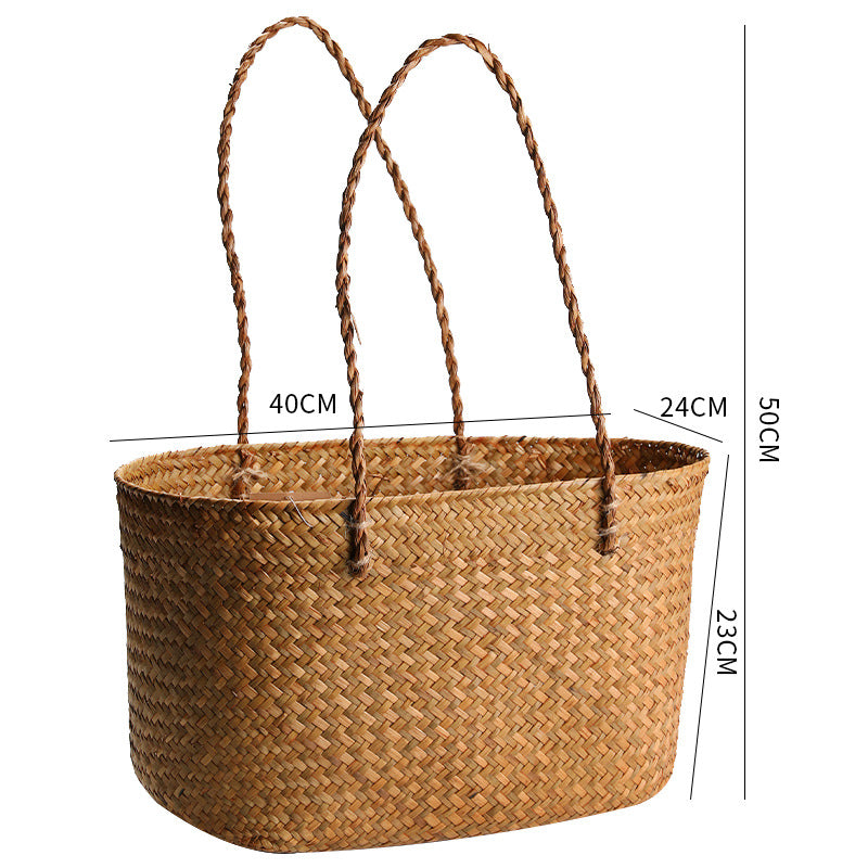 Handcrafted Woven Storage Tote Stornfield