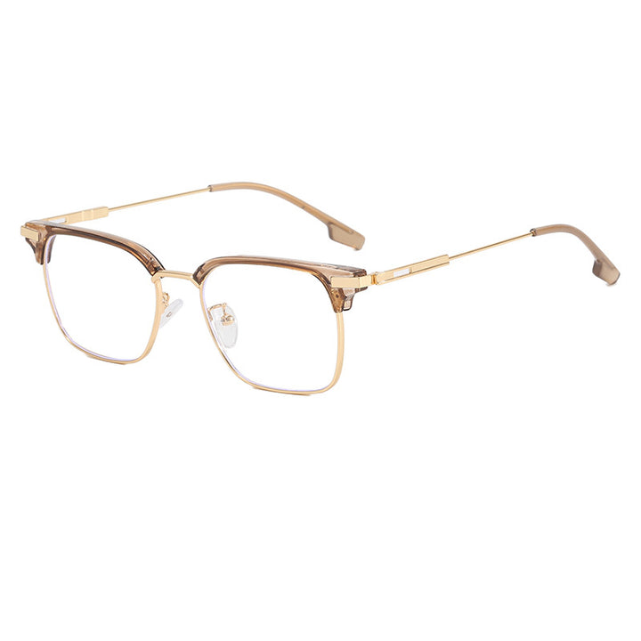 Women's square sunglasses with lightweight metal frame and wide temples Stornfield