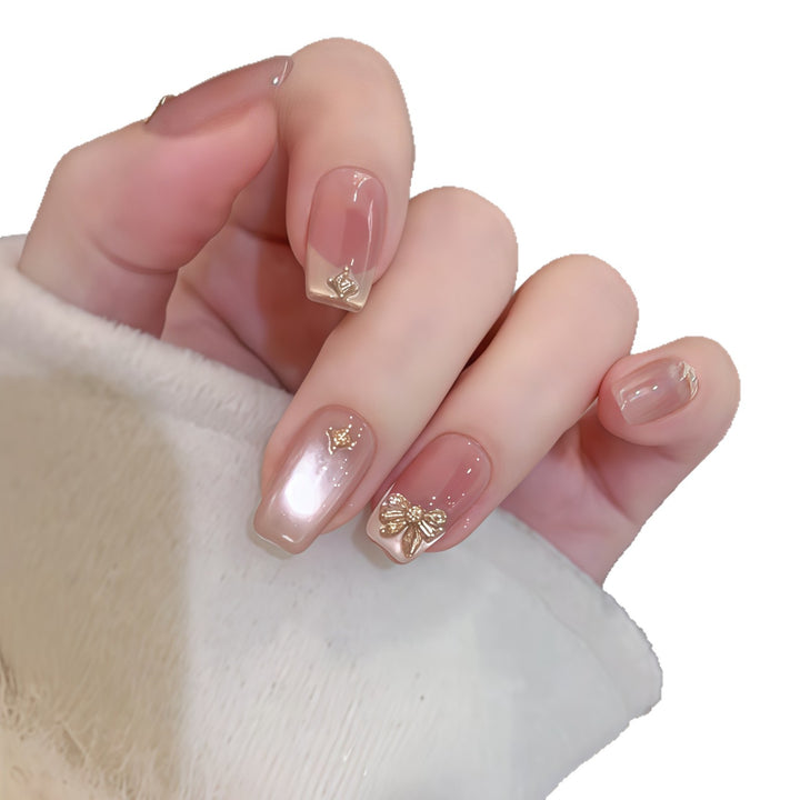 Artificial artificial nails with elegant glitter details Stornfield