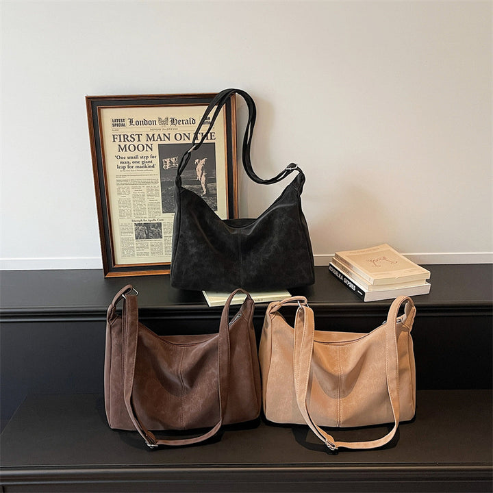 WoSoft Textured Faux Leather Hobo Bag Stornfield