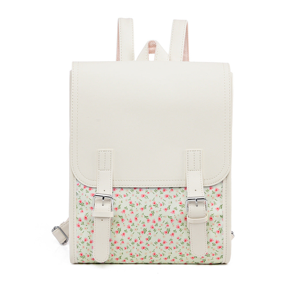 Floral Print Structured Backpack Stornfield