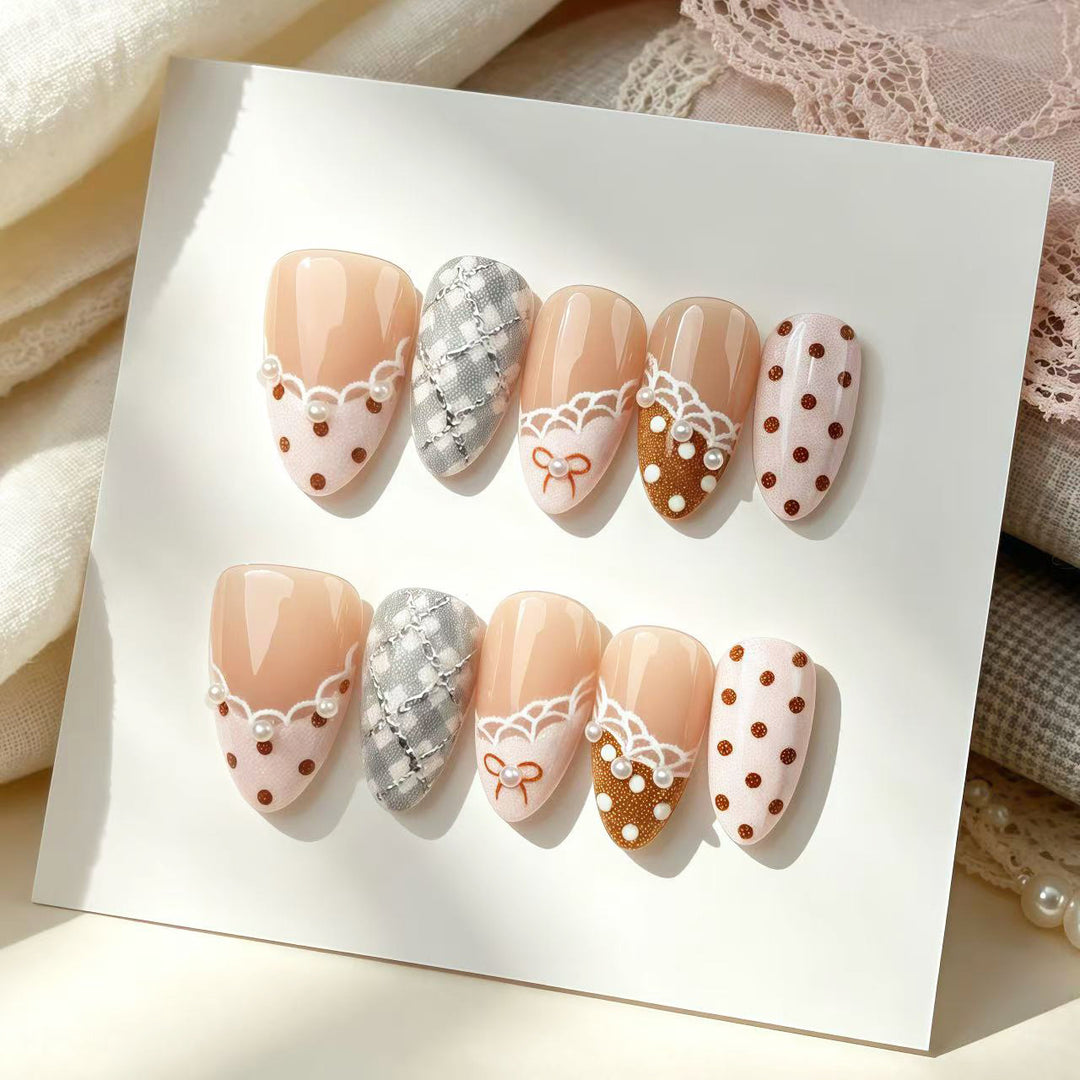 Decorative Press-On Nail Art Set 1790745359