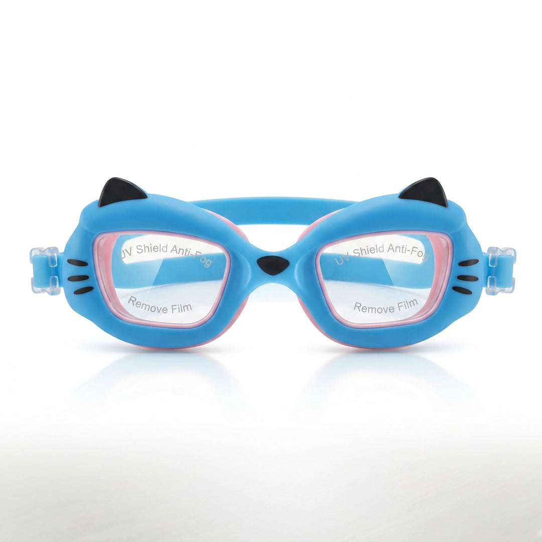 Swim goggles in a cute cat design with anti-fog technology Stornfield