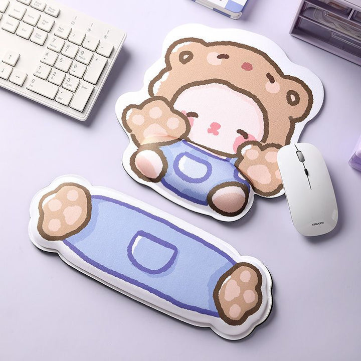 Cartoon-Themed Ergonomic Wrist Support Pad