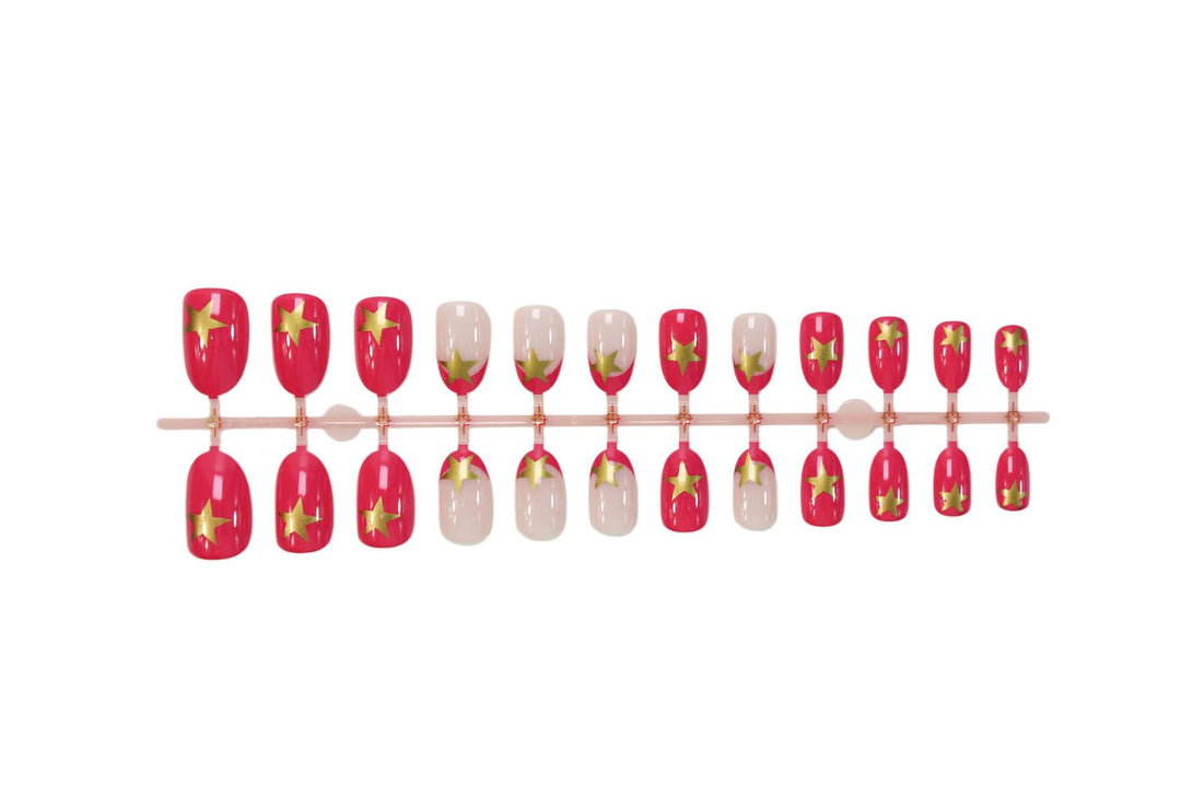Artificial nail set with creative star design Stornfield