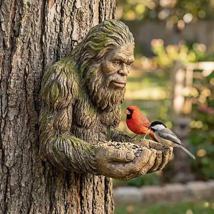 Decorative garden figure with bird feeder Stornfield