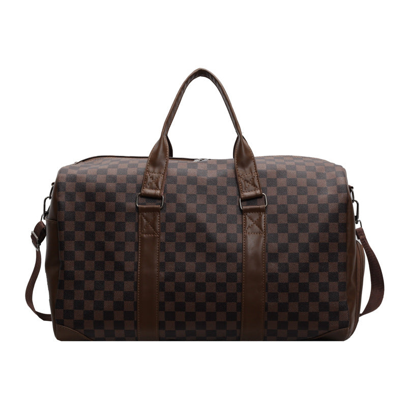 Stylish Checkered Travel Duffel Bag Stornfield