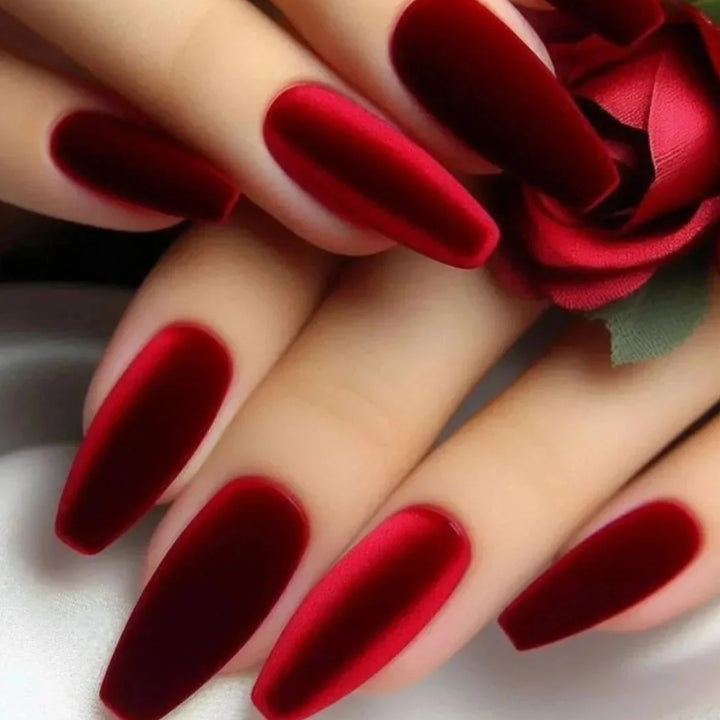 Velvet Matte Stiletto Nail Extensions Stornfield
