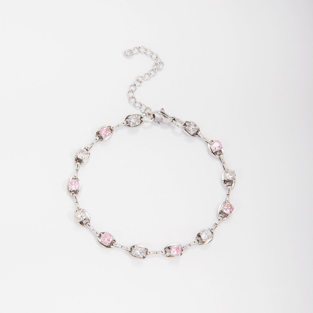 Elegant Gemstone Accent Link Bracelet Stornfield