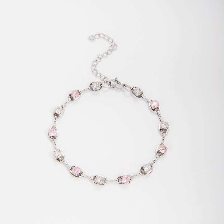 Elegant Gemstone Accent Link Bracelet Stornfield