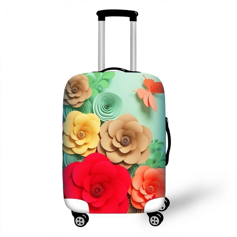 Women's hardshell travel suitcase with floral design Stornfield