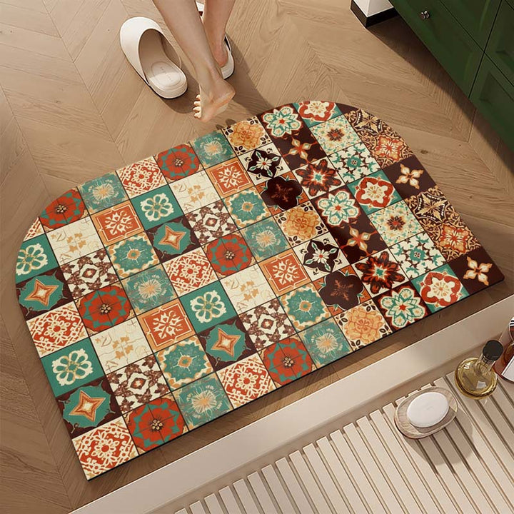 Decorative Floral Area Mat