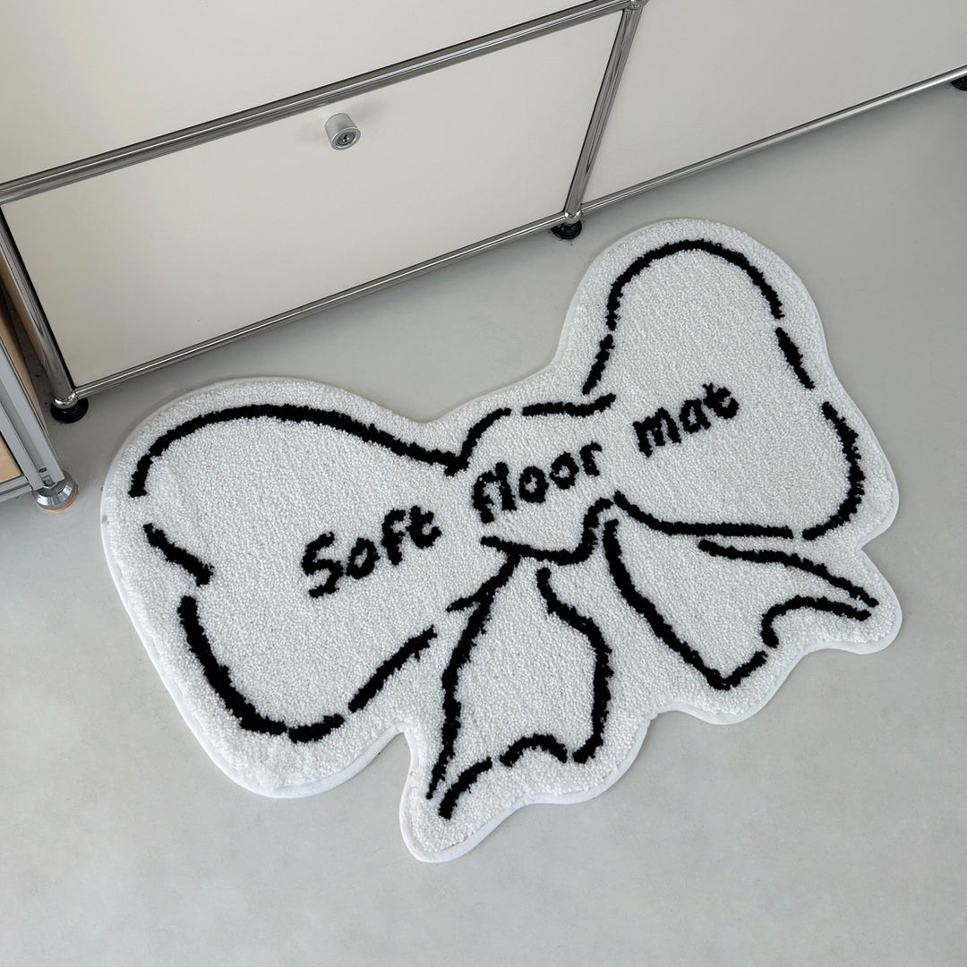 Cute Bow-Shaped Floor Mat