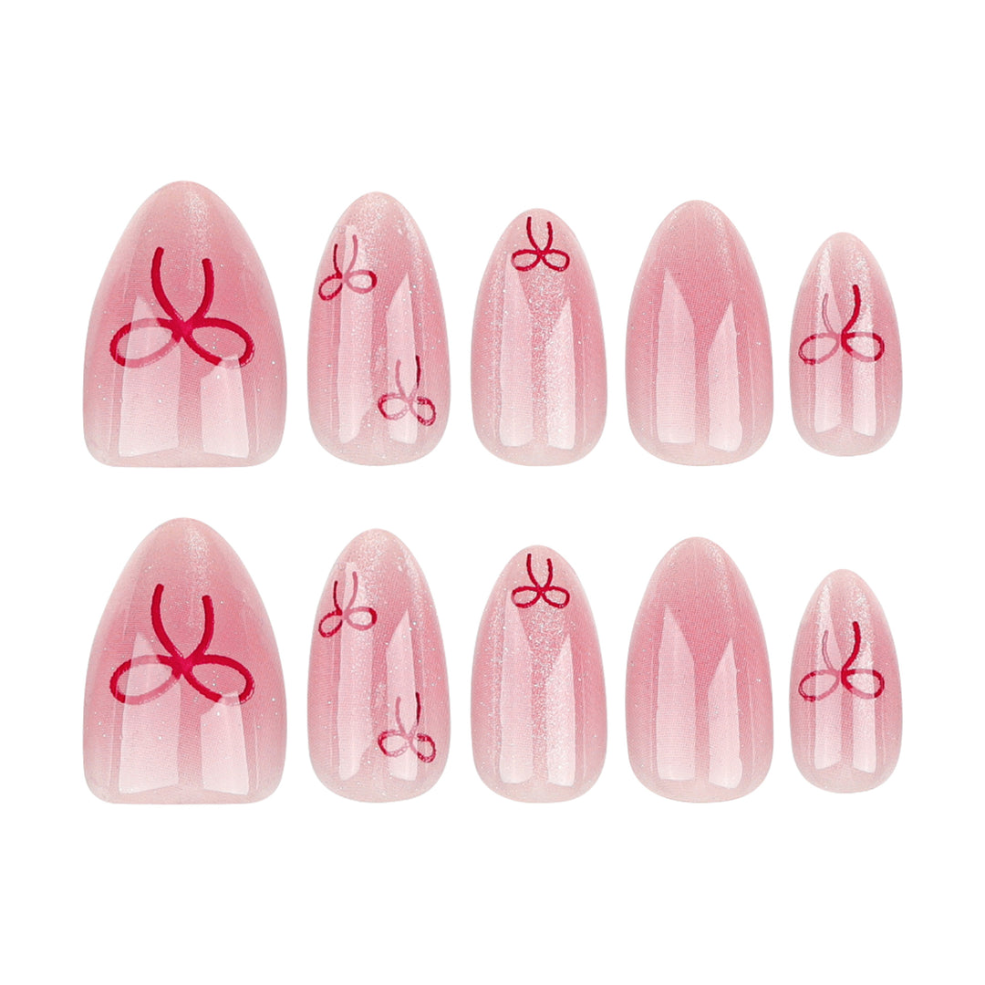 Artificial Nail Art with Bow Motif Stornfield