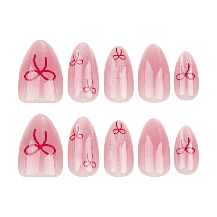 Artificial Nail Art with Bow Motif Stornfield