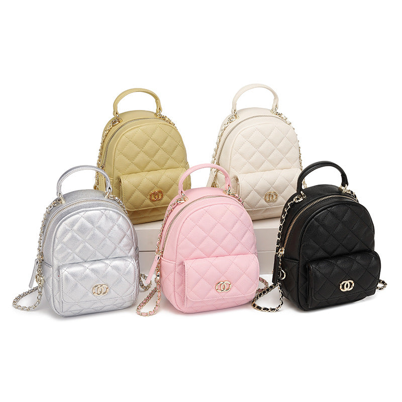Quilted Mini Backpack Handbag