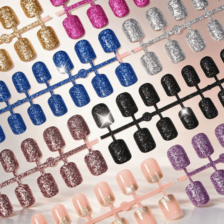 Sparkling Press-On Nail Set Stornfield