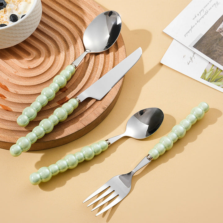 Elegant finger food fork with non-slip handle Stornfield
