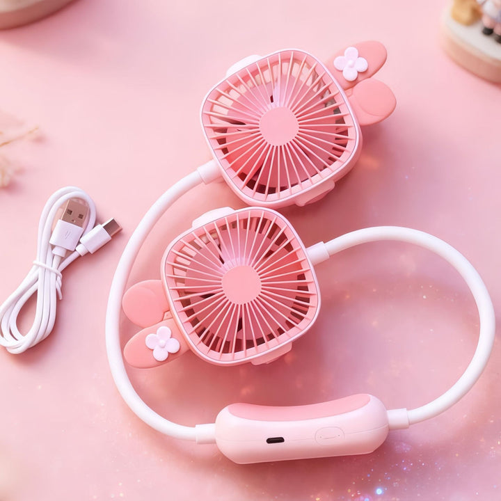 Women's Portable Neck Fan with Flexible Mounting System Stornfield