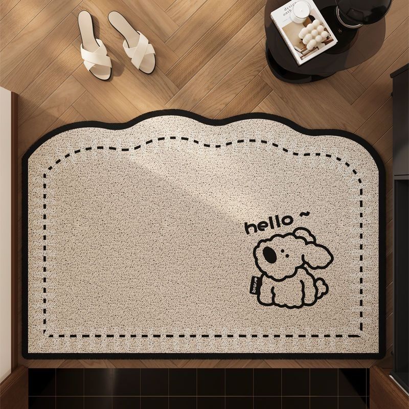 Playful Coffee-Themed Bath Mat