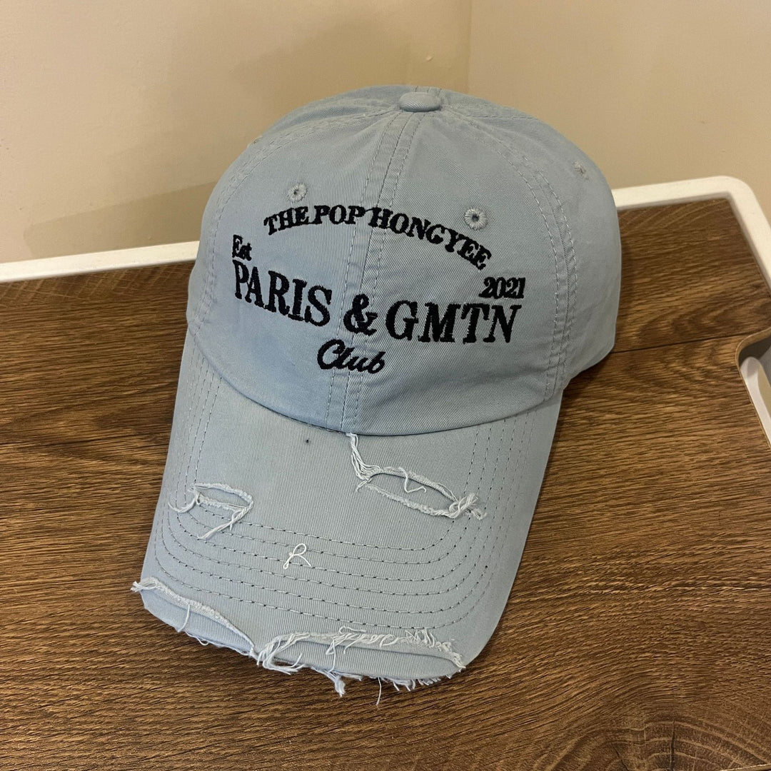 Men's Distressed Cotton Twill Baseball Cap Stornfield