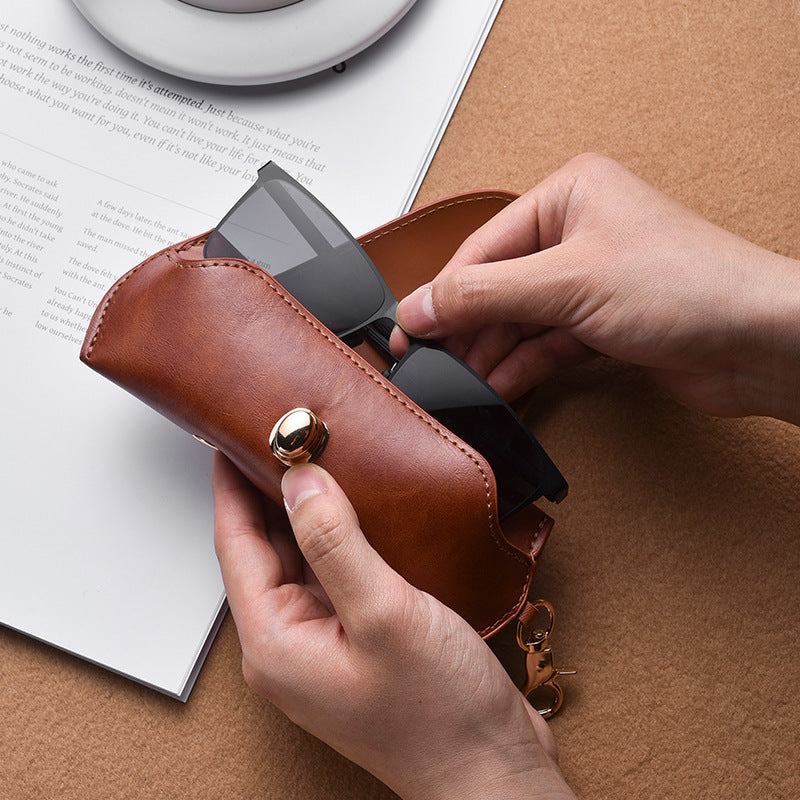 Elegant Leather Sunglasses Case Stornfield