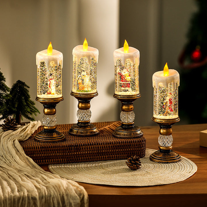 Christmas decoration lantern with snow globe Stornfield
