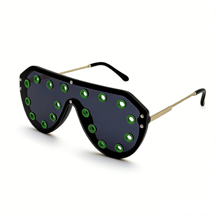 Women's statement sunglasses in futuristic design with decorative elements Stornfield