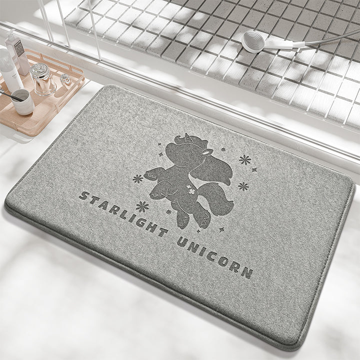 Whale-Themed Memory Foam Bath Mat