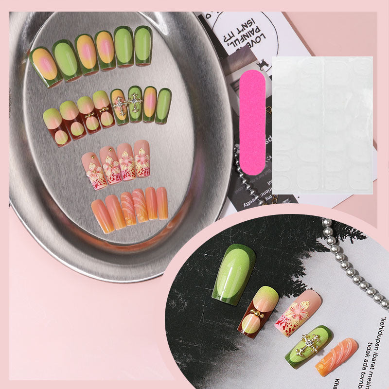 Creative Floral Press-On Nail Tips Stornfield