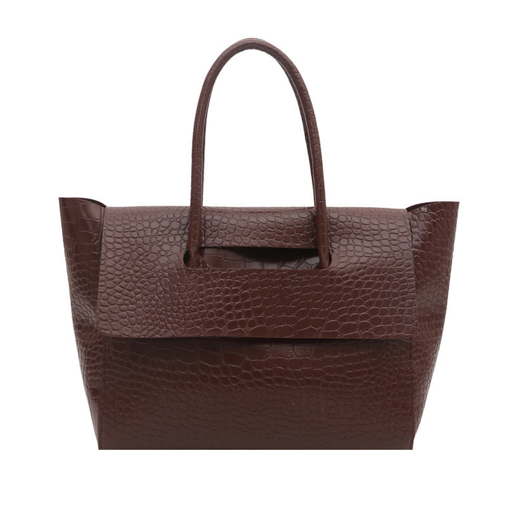 WoCrocodile Textured Structured Handbag Stornfield