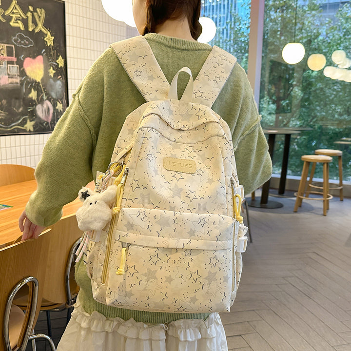 Star-Patterned Lightweight Backpack Stornfield