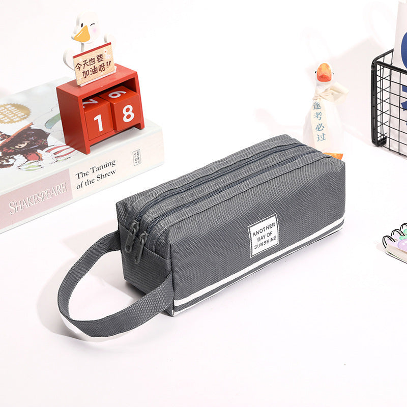 Durable Multi-Zipper Pencil Case