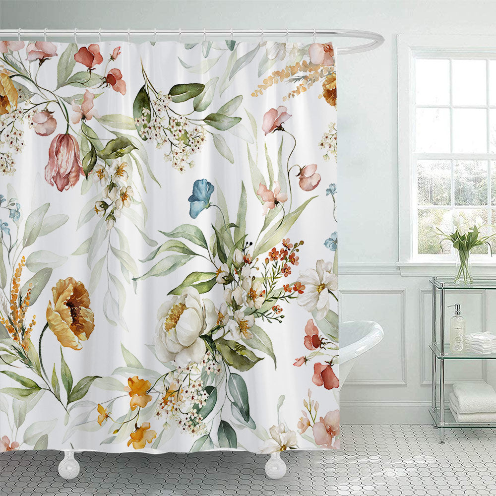 Floral Artistry Shower Curtain Stornfield