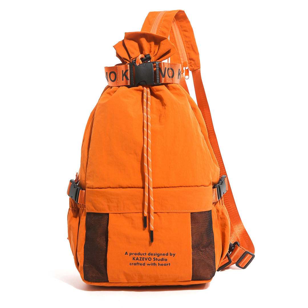 Casual Drawstring Backpack with Mesh Pockets Stornfield