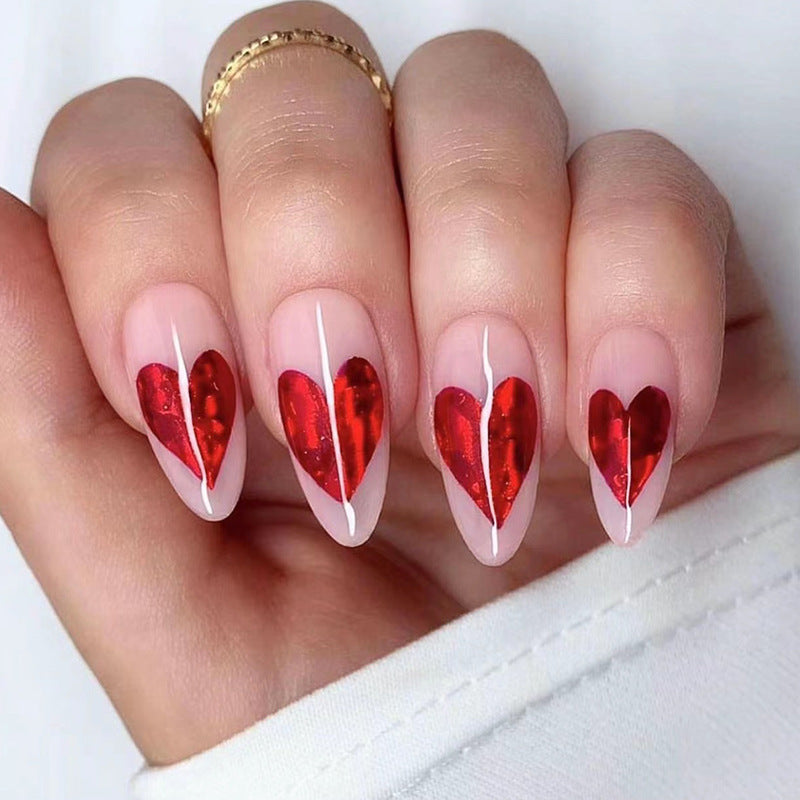 Exquisite Nail Art with Heart Design Stornfield