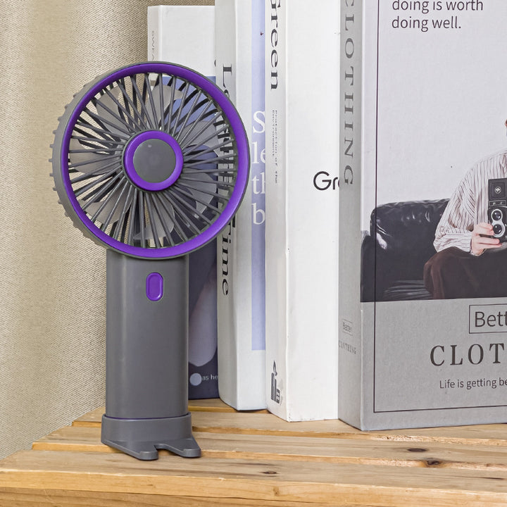 Women's Portable Hand Fan with Flexible Holder Stornfield