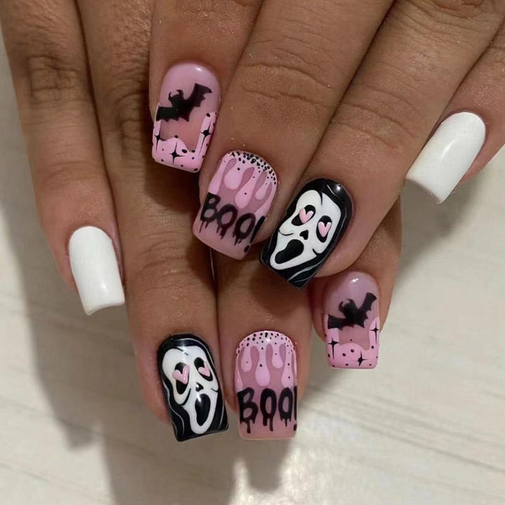 Halloween Fake Nail Set with Creative Scary Motifs Stornfield