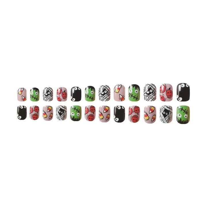 Halloween Artificial Nail Set with Creative 3D Designs Stornfield
