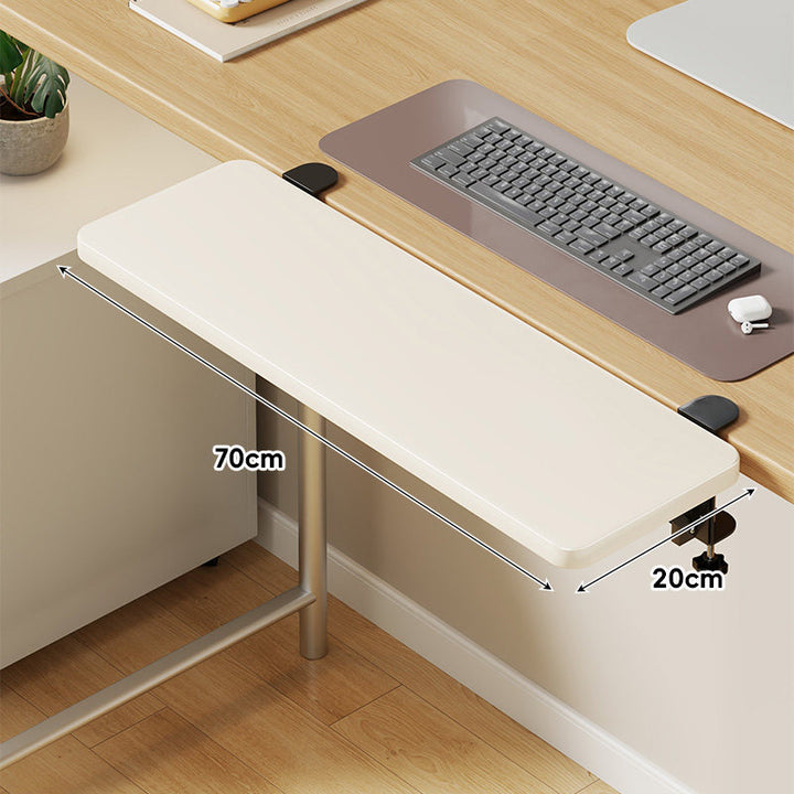 Extra-Wide Low-Profile Under-Desk Slide-Out Keyboard and Mouse Platform