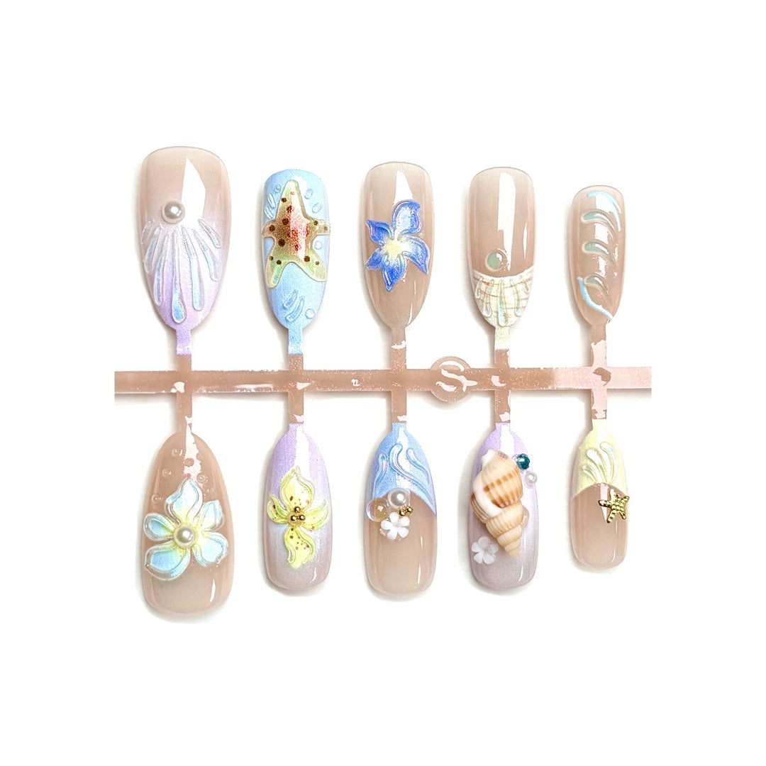 Artistic Decorative Press-On Nail Set 1790745755