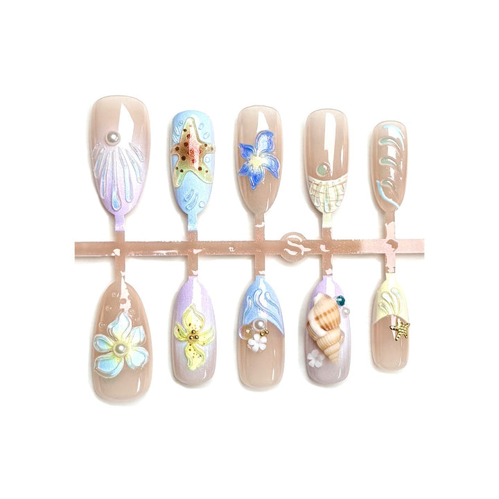 Artistic Decorative Press-On Nail Set 1790745755