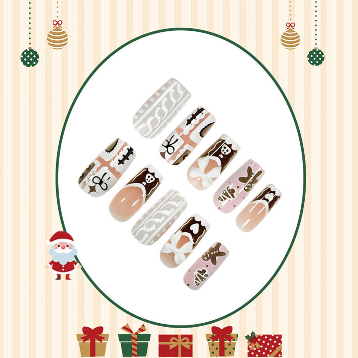 Artificial nail set with Christmas motifs Stornfield