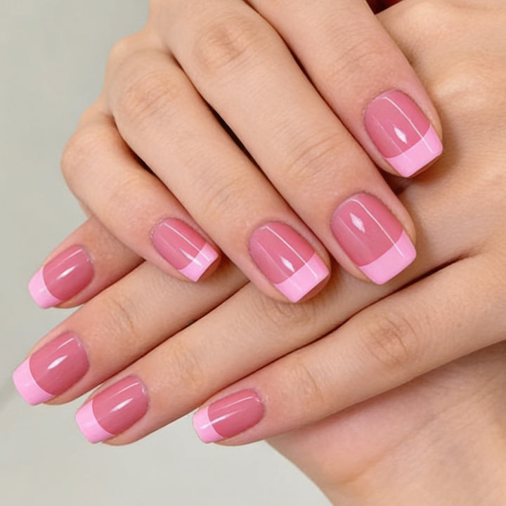 Stylish French Tip Gel Nails Stornfield