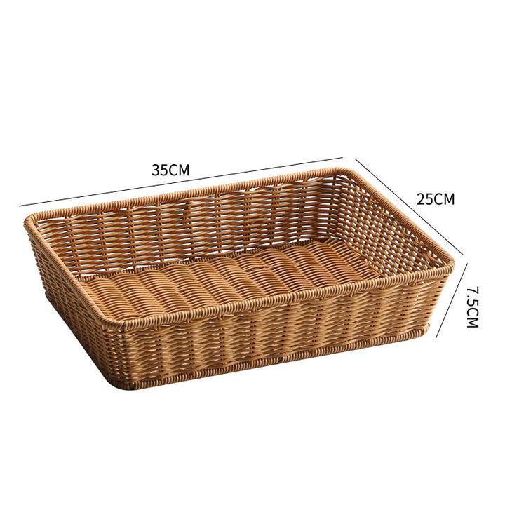 Unisex Rectangular Storage Basket made of hand-woven material Stornfield