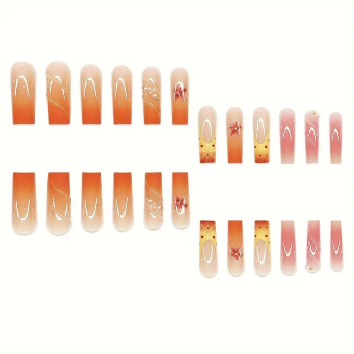 Artistic Floral Press-On Nail Extensions Stornfield 1787913766