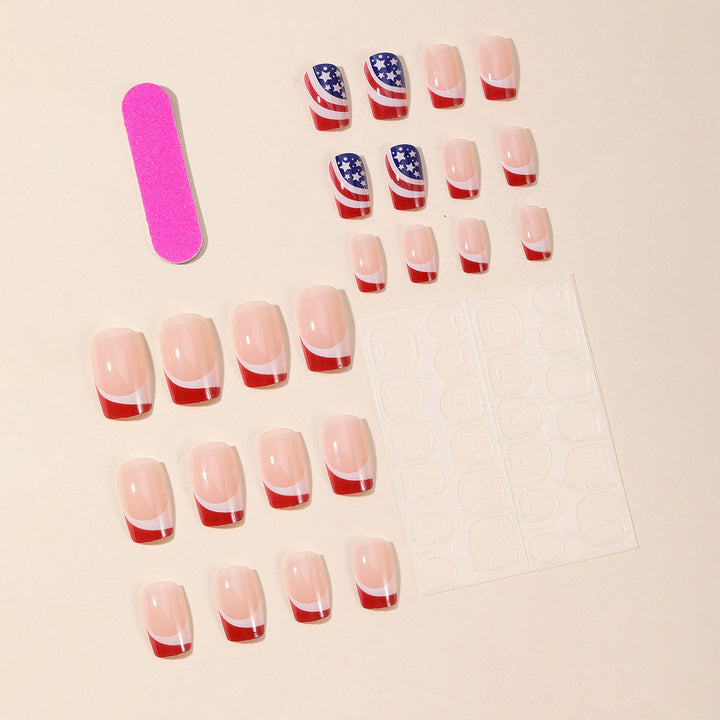 Patriotic Nail Art Extensions Stornfield